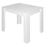 Eettafel Fairford (met uitschuiffunctie) Mat wit - 80 x 60 cm