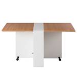 Eettafel Sorsele (met uitklapfunctie) kersenhouten look/wit