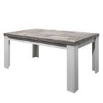 Table extensible Southold Marron - Blanc - Bois manufacturé - 160 x 76 x 90 cm