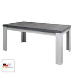 Table extensible Southold Marron - Blanc - Bois manufacturé - 160 x 76 x 90 cm