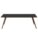 Eettafel Stave II deels massief - Antraciet/walnoothout - Breedte: 170 cm - Bruin