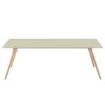 Table Stave II Partiellement en bois massif - Beige vert / Chêne clair - Largeur : 170 cm - Chêne clair