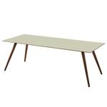 Table Stave II Partiellement en bois massif - Beige vert / Noyer - Largeur : 170 cm - Marron