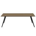 Table Stave II Partiellement en bois massif - Taupe / Chêne noir - Largeur : 170 cm - Noir