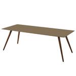 Table Stave II Partiellement en bois massif - Taupe / Noyer - Largeur : 170 cm - Marron