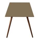 Eettafel Stave II deels massief - Taupe/Walnoothout - Breedte: 170 cm - Bruin