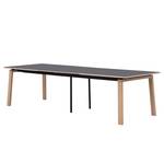 Table Stig II Anthracite / Chêne - 180 x 100 cm