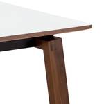 Table Stig II Blanc / Noyer - 180 x 100 cm