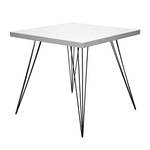 Table Strut Paulownia partiellement massif - Blanc / Noir