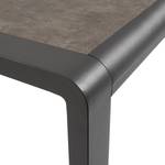 Table Torria I Céramique / Aluminium - Marron - 220 x 100 cm
