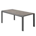 Table Torria I Céramique / Aluminium - Marron - 160 x 90 cm