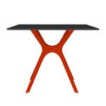 Table Vela II Noir / Rouge - 80 x 80 cm