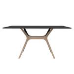 Table Vela II Noir / Sable - 120 x 80 cm