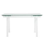 Table extensible Zinola Verre / Métal - Blanc