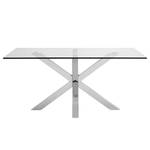 Table Zuccarello IV Verre / Acier - Chrome