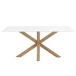 Table Zuccarello III Blanc / Imitation chêne Sonoma