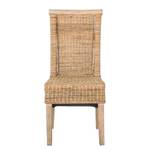 Sedia da pranzo Bali I (set di 2) Rattan - Sabbia / Acacia naturale - Sabbia