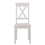 Chaise Bergen (lot de 2) Pin massif blanc - Pin blanc