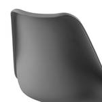 Chaise ALEDAS Matière plastique / Hévéa massif - Gris