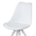 Chaise ALEDAS Matière synthétique / Caoutchouc massif - Blanc - Lot de 2