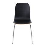 Chaises Borelas (lot de 2) Chêne - Noir