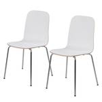 Chaises Borelas (lot de 2) Blanc - Blanc