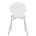 Chaises Bristol I (lot de 2) Imitation hêtre - Blanc