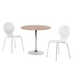 Chaises Bristol I (lot de 2) Imitation hêtre - Blanc