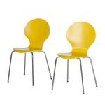 Chaises Bristol I (lot de 2) Jaune