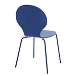 Chaises Bristol II (lot de 2) Blanc / Noir - Bleu foncé