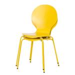 Chaises Bristol II (lot de 2) Blanc / Noir - Jaune