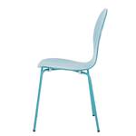 Chaises Bristol II (lot de 2) Blanc / Noir - Bleu clair