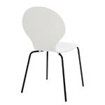 Chaises Bristol II (lot de 2) Blanc / Noir - Blanc / Noir