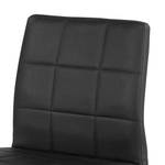 Chaises Cube (lot de 4) Imitation cuir - Blanc - Noir