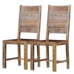 Eettafelstoelen Curenna (2-delige set) massief mangohout