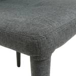 Chaises Desana (lot de 2) Tissu - Gris foncé