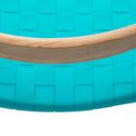 Eetkamerstoelen Fleek katoen/massief eikenhout - Turquoise - 2-delige set - Zonder armleuningen