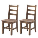 Chaises Firlo I (lot de 2) Pin massif Marron vieilli