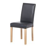 Chaises Flen (lot de 2) Marron / Hêtre - Anthracite - Hêtre clair