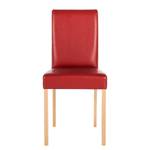 Chaises Flen (lot de 2) Marron / Hêtre - Rouge foncé - Hêtre clair