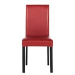 Chaises Flen (lot de 2) Marron / Hêtre - Rouge foncé - Hêtre foncé