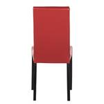 Chaises Flen (lot de 2) Marron / Hêtre - Rouge foncé - Hêtre foncé