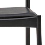 Chaises Oreana (lot de 2) Cuir véritable - Chêne noir / Noir