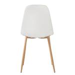 Gestoffeerde stoel Iskmo kunstleer - Wit - Set van 2