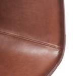 Chaise capitonnée Iskmo IV Imitation cuir - Gris vintage - Lot de 2