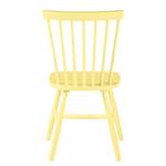 Chaises Jalenas (lot de 2) Hévéa massif - Noir - Jaune