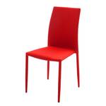 Chaises Jamelda (lot de 2) Noir / Marron - Rouge