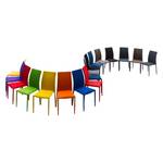 Chaises Jamelda (lot de 2) Noir / Marron - Rouge