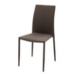 Eetkamerstoelen Jamelda (2-delige set) Zwart/bruin