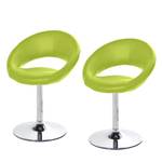 Chaises Keene (lot de 2) Pivotante - Citron vert